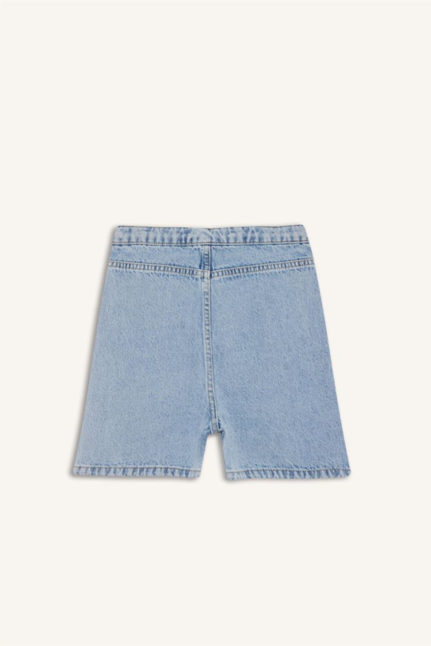 GIRLS & TEENS Light Blue Girl Cotton Denim Skort
