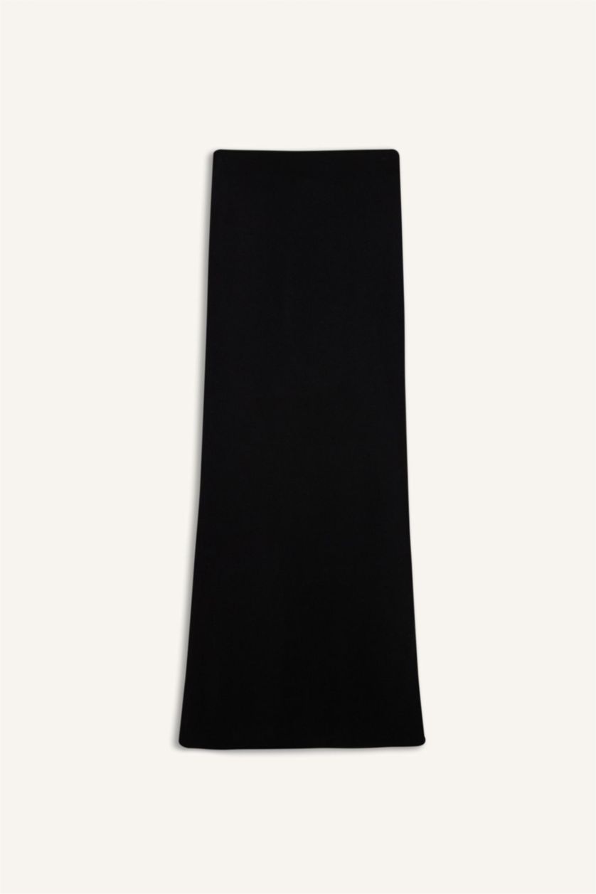WOMAN Black Basic Midi Pencil Skirt