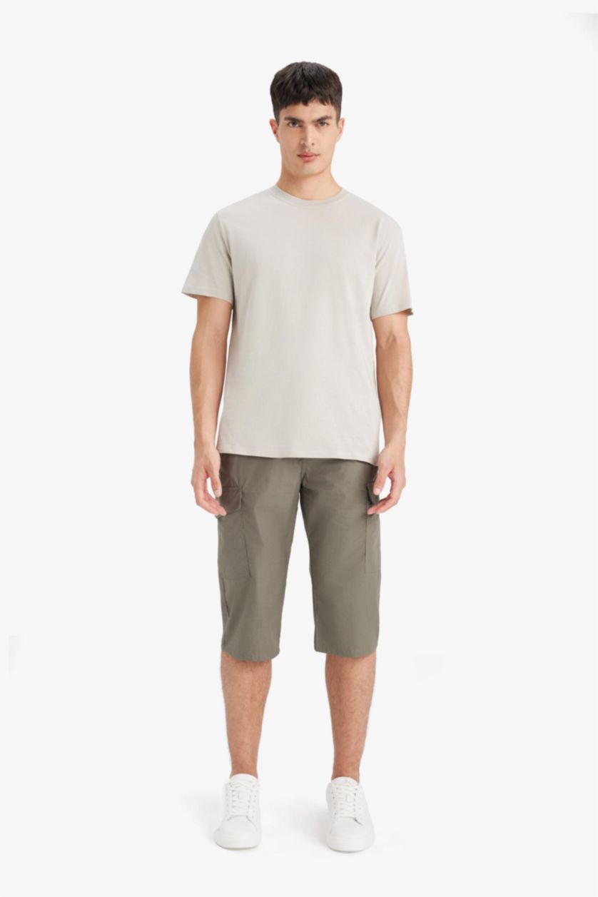 رجال كاكي بنطون كابري قطن قصة عادية