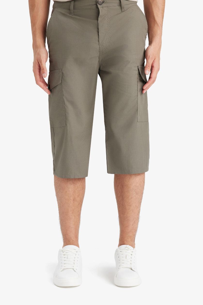 رجال كاكي بنطون كابري قطن قصة عادية