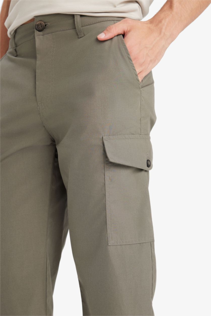 رجال كاكي بنطون كابري قطن قصة عادية