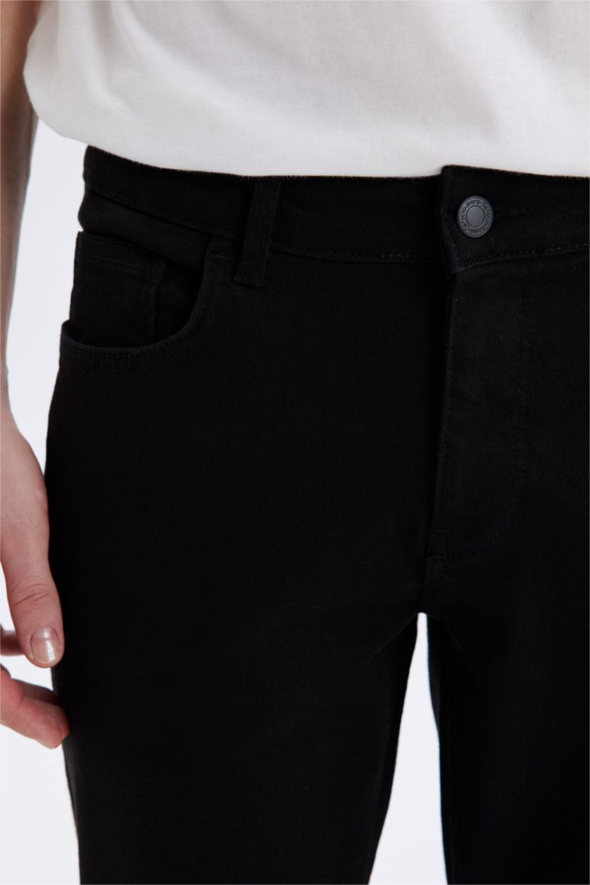Erkek Siyah Pedro Slım Fıt Pantolon