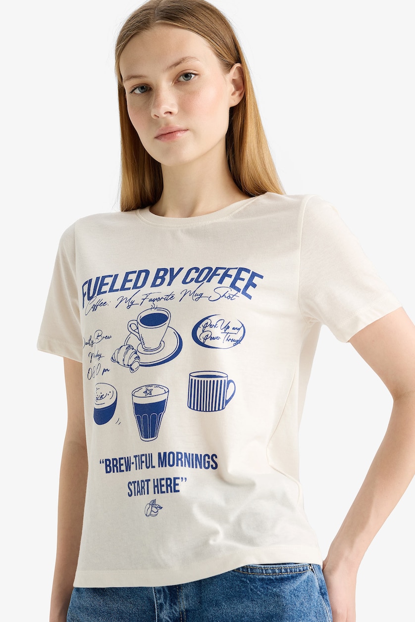 حريمي اوف وايت Regular Fit Short Sleeve T-Shirt