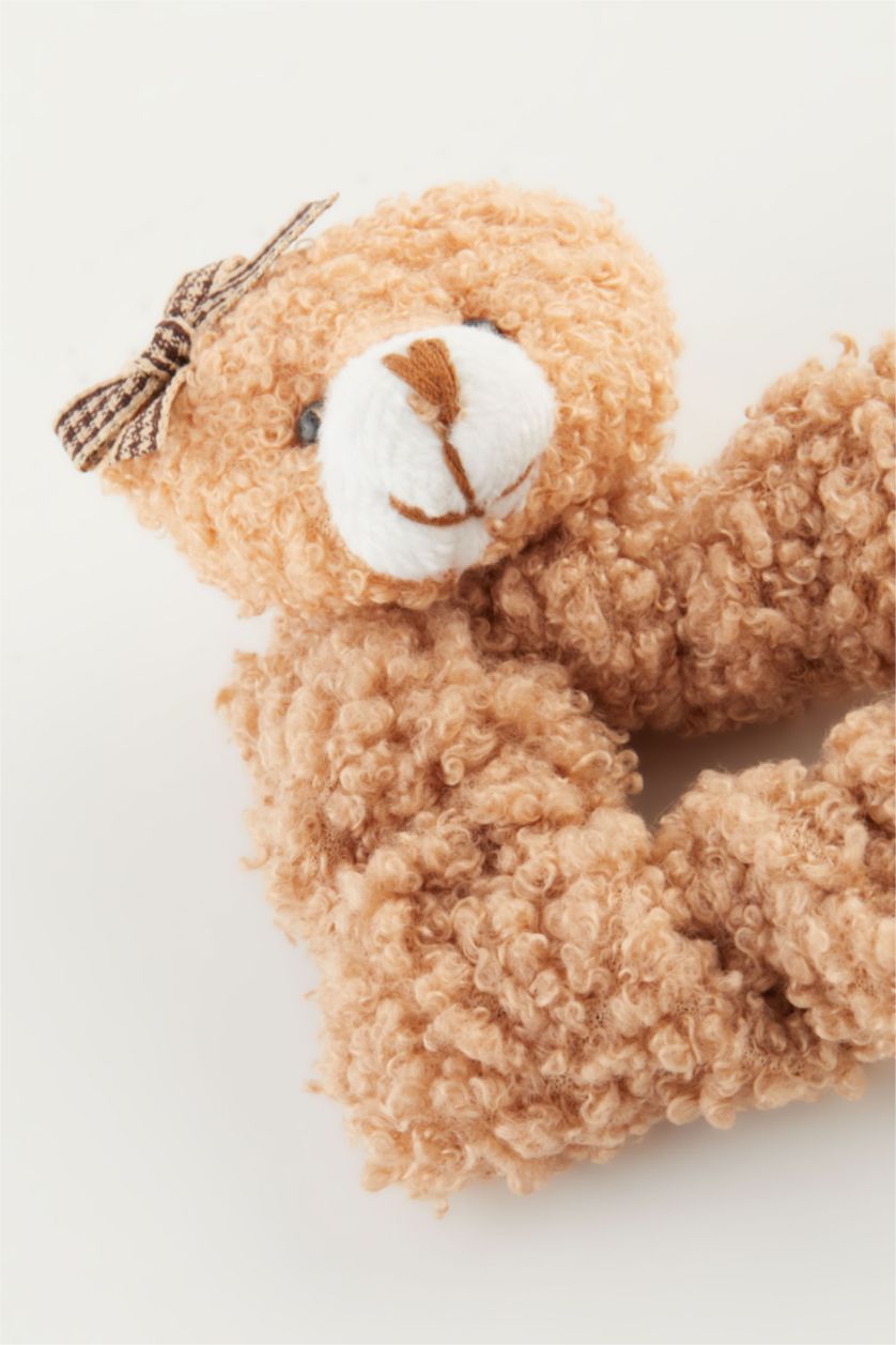 Әйелдерге Қоңыр Әйелдерге арналған аю бейнесі бар шаш қыстырғыш