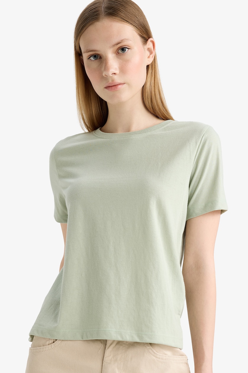 حريمي نعناع Regular Fit Short Sleeve T-Shirt