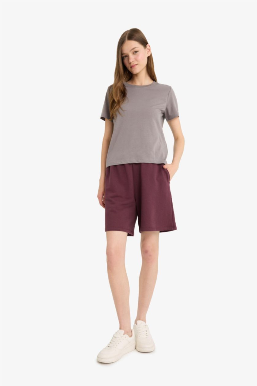 WOMAN Dark Grey Regular Fit Short Sleeve T-Shirt