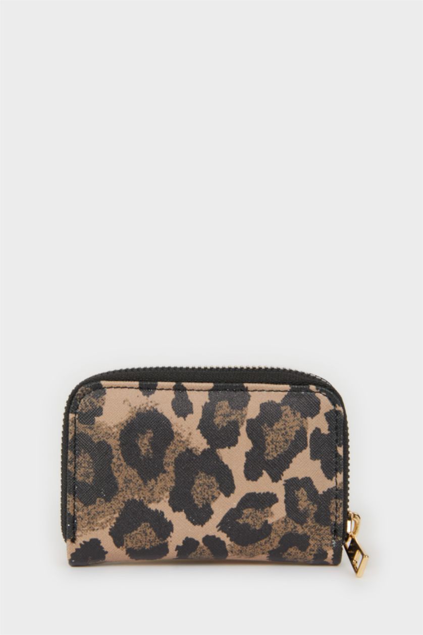 Женщины Разноцветный Женский кошелек для мелочи с леопардовым рисунком