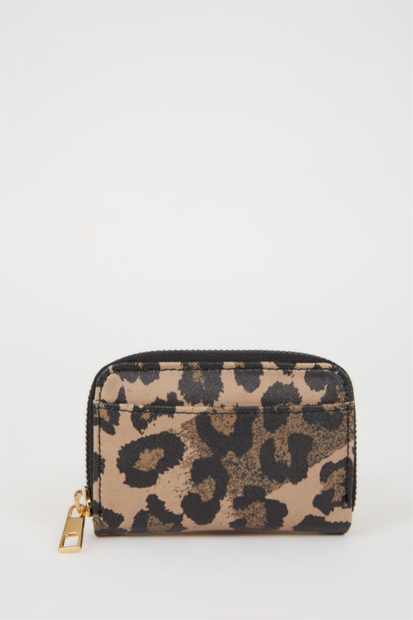 Женщины Разноцветный Женский кошелек для мелочи с леопардовым рисунком
