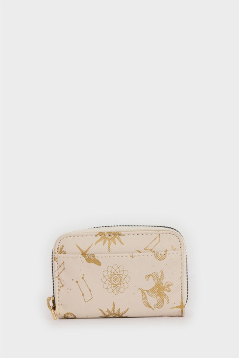 نساء بيج محفظة عملات نسائي جلد صناعي