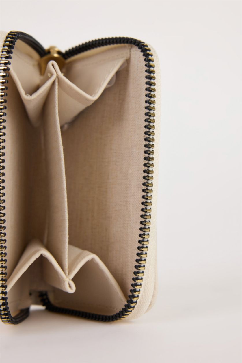 نساء بيج محفظة عملات نسائي جلد صناعي