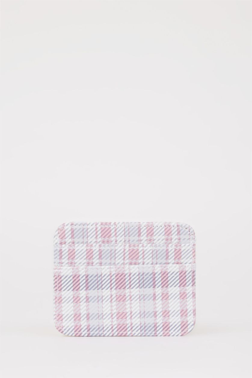 نساء Karma محفظة بطاقات كاروهات جلد صناعي