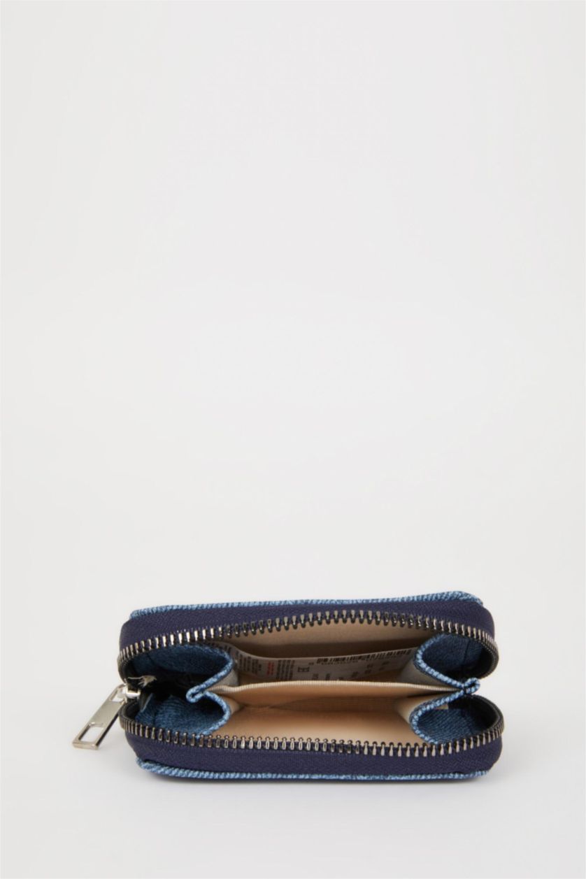 Женщины Деним меланж Женский кошелек для монет из искусственной кожи