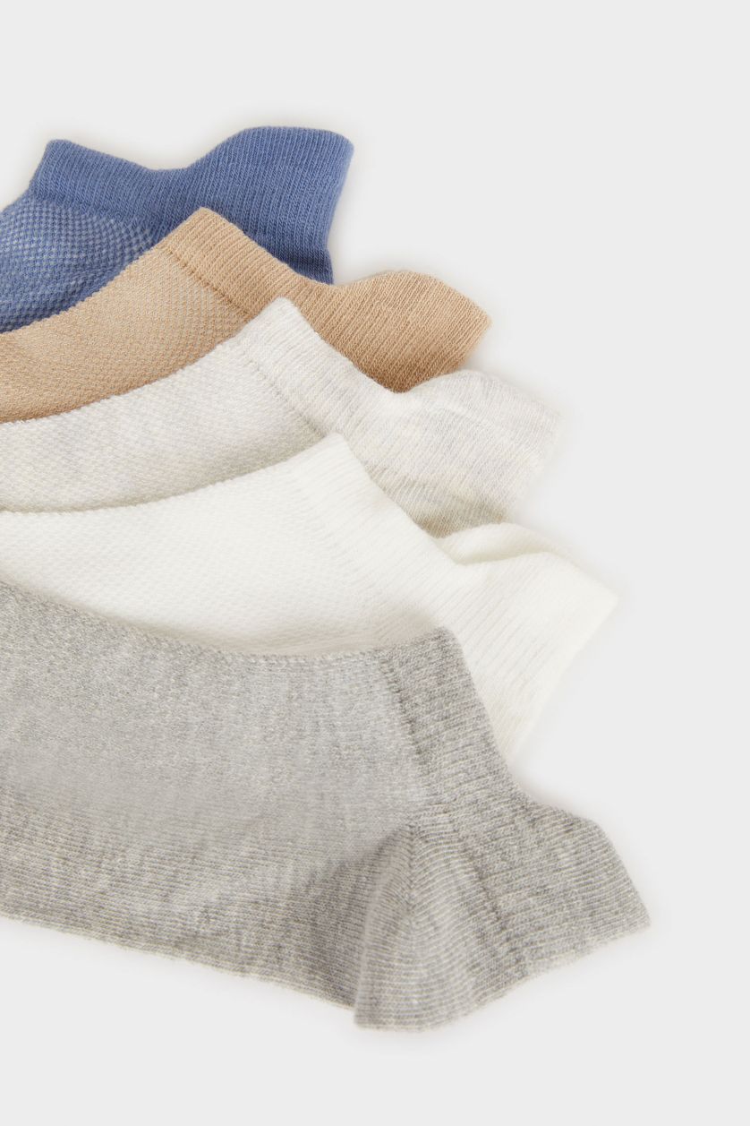 Erkek Çocuk - Genç Erkek Karma 5'li Pamuklu Patik Çorap Erkek Çocuk