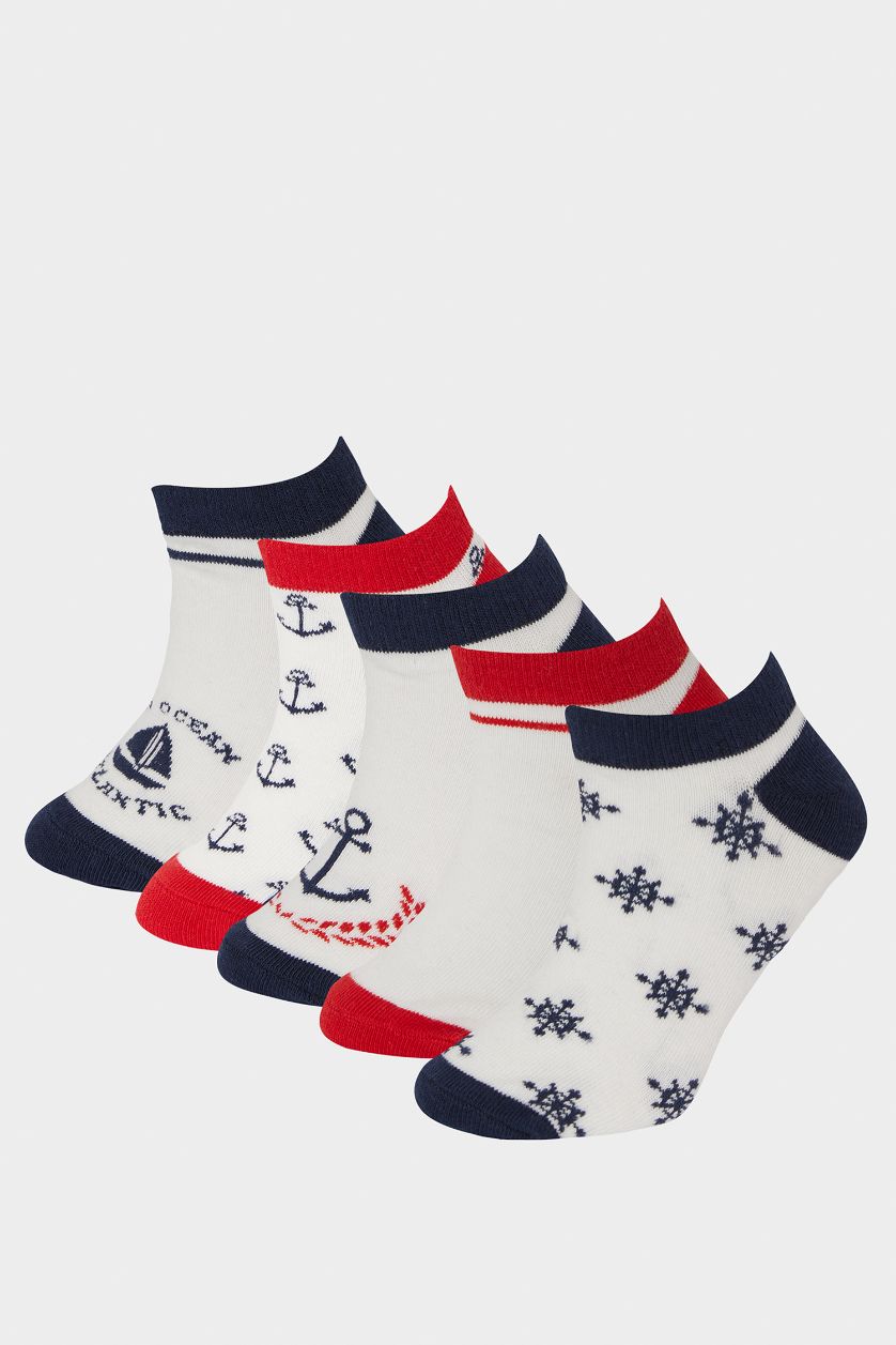 BOYS & TEENS MIXED Boy Printed 5 Piece Short Socks