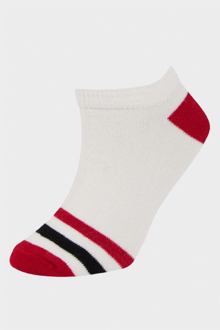 Мальчики и подростки Белый Детские носки 5 в 1, хлопковые, низкие