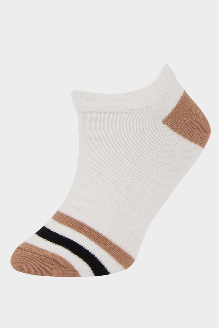 Мальчики и подростки Белый Детские носки 5 в 1, хлопковые, низкие