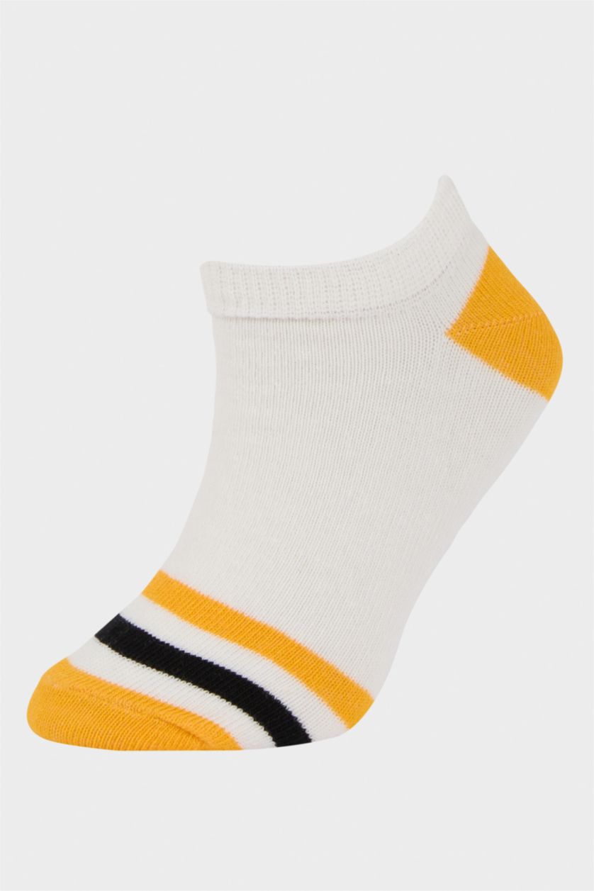 Мальчики и подростки Белый Детские носки 5 в 1, хлопковые, низкие