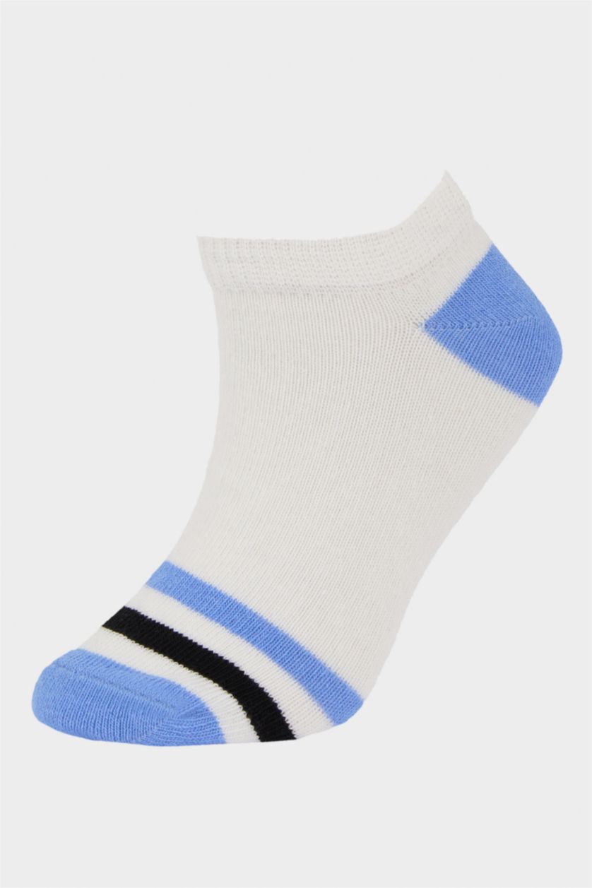 Мальчики и подростки Белый Детские носки 5 в 1, хлопковые, низкие