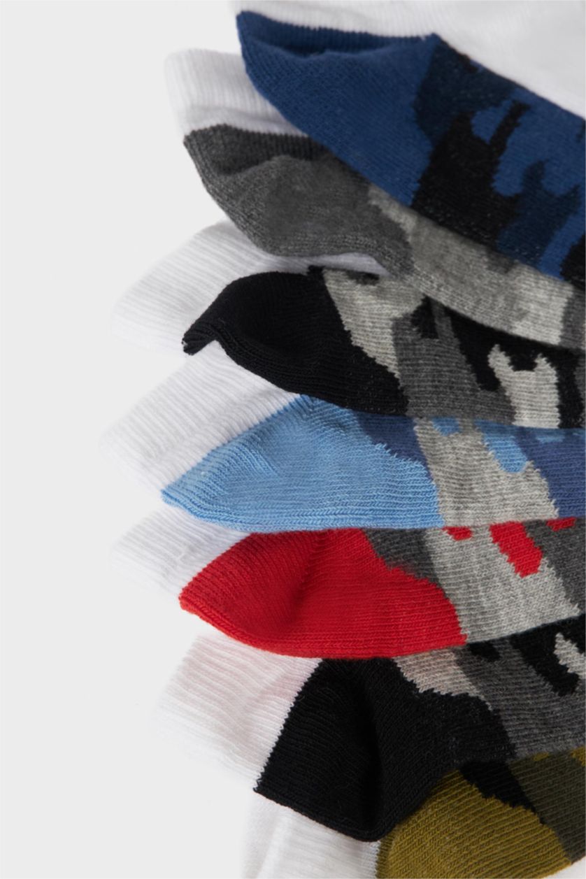 Erkek Çocuk - Genç Erkek Karma Erkek Çocuk 7'li Pamuklu Patik Çorap