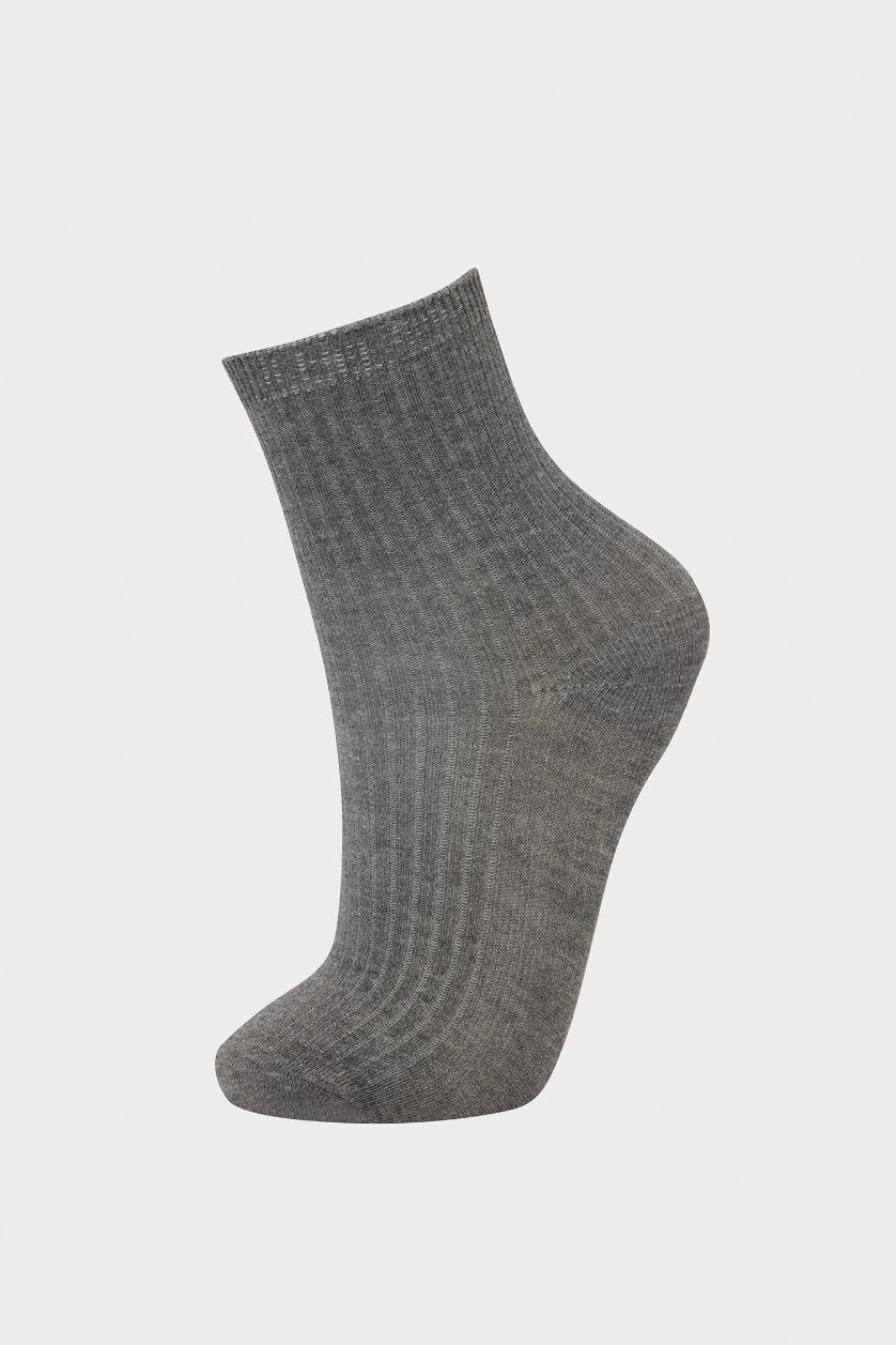 Erkek Çocuk - Genç Erkek Karma Basic Düz 3'lü Pamuklu Uzun Çorap Erkek Çocuk