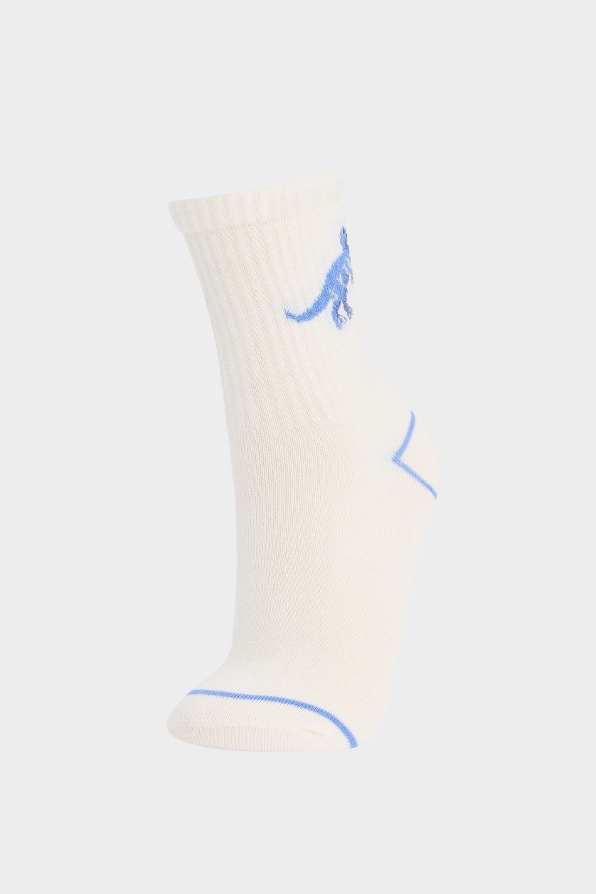 GARÇONS Blanc Lot de 3 paires de Chaussettes longues en coton pour garçon