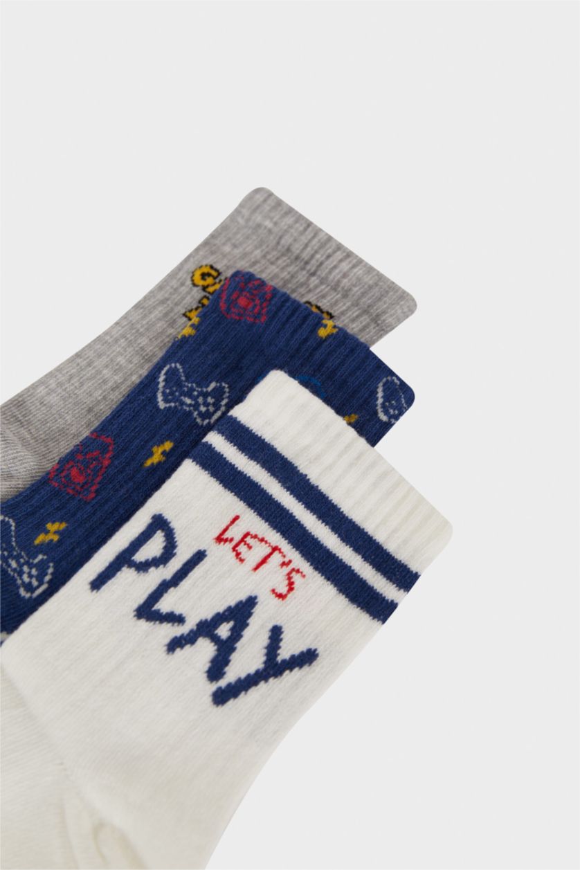 BOYS & TEENS Karma Boy 3 Piece Cotton Long Socks