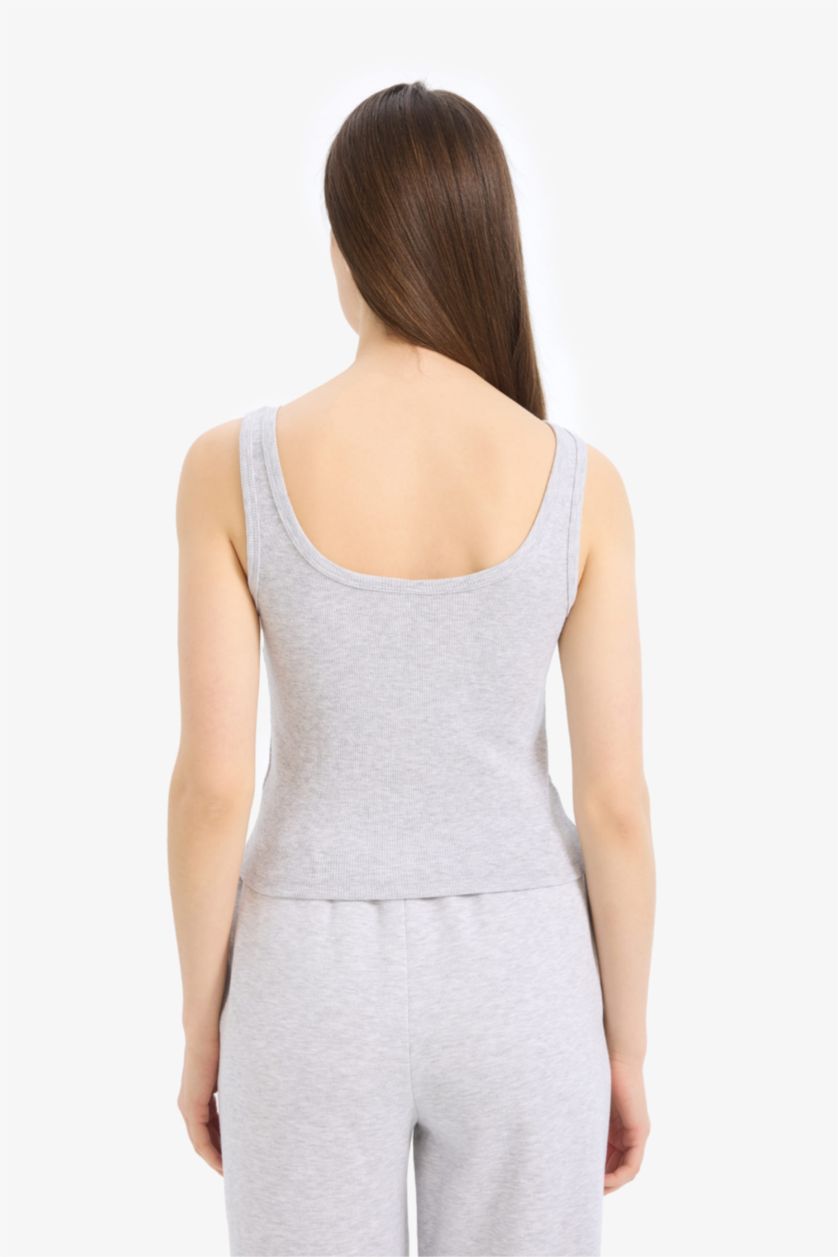 FEMME Gris Coupe slim raccourcie