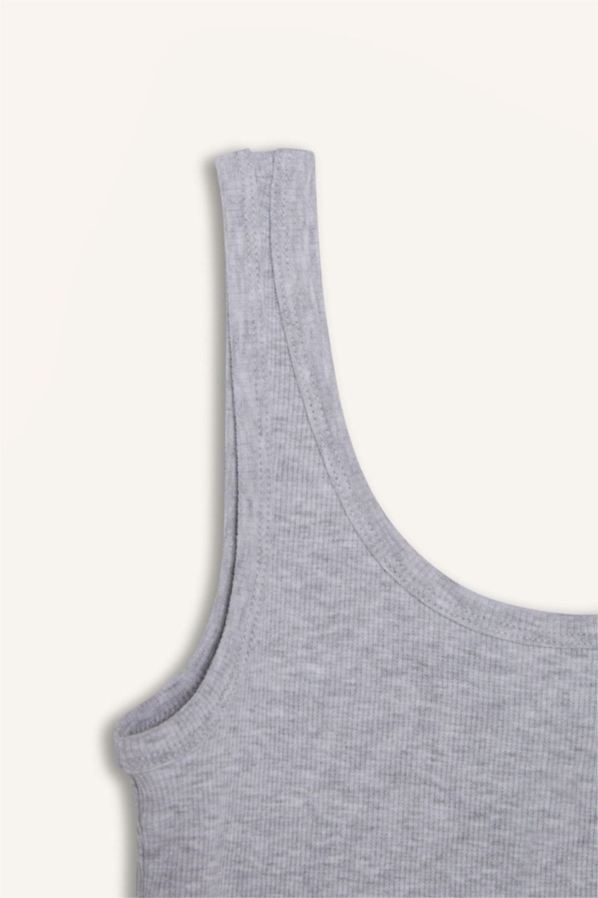 FEMME Gris Coupe slim raccourcie