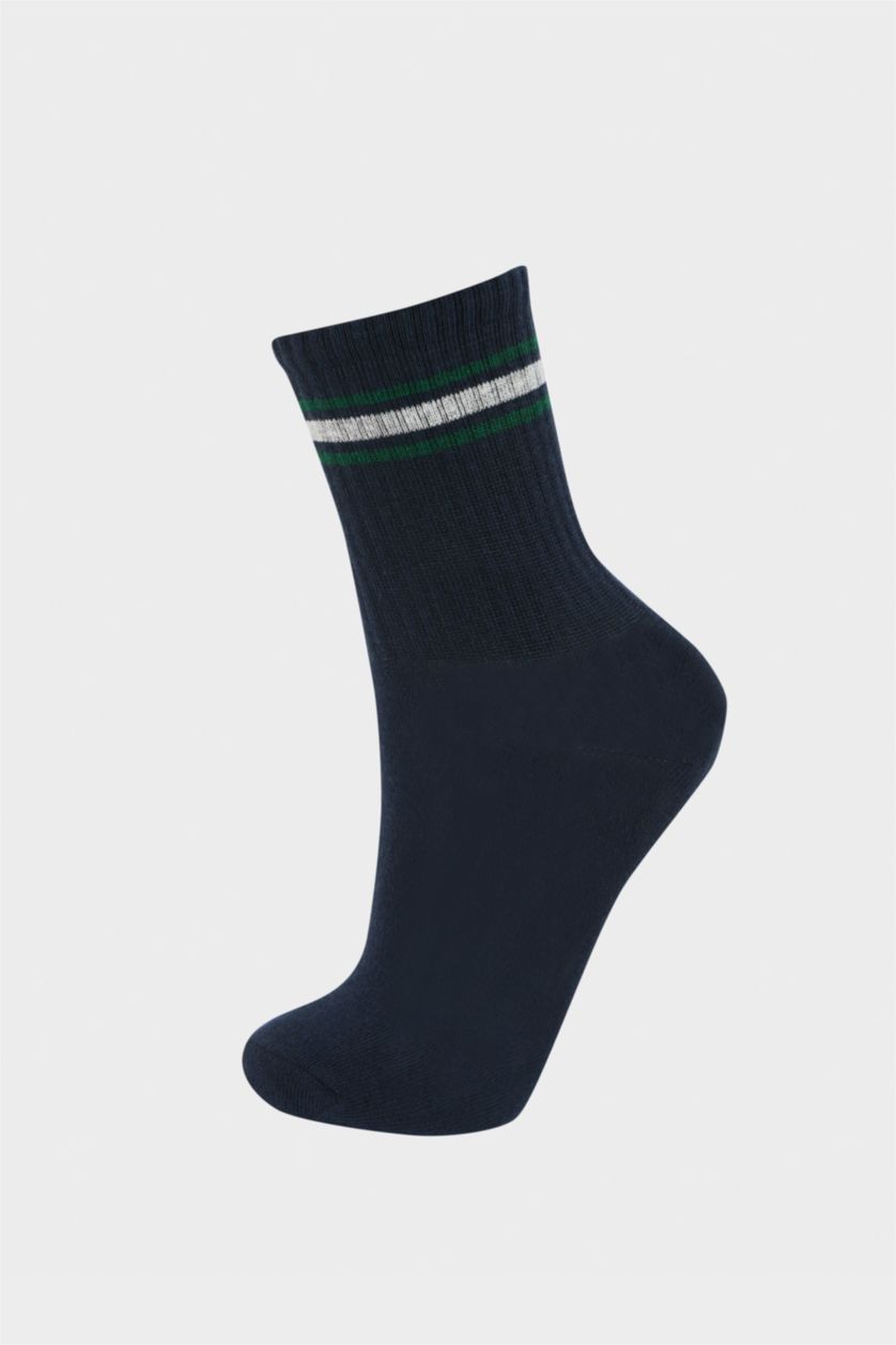 GARÇONS Blanc Lot de 3 paires de chaussettes longues en coton pour garçon