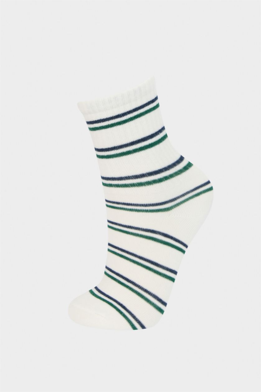 GARÇONS Blanc Lot de 3 paires de chaussettes longues en coton pour garçon