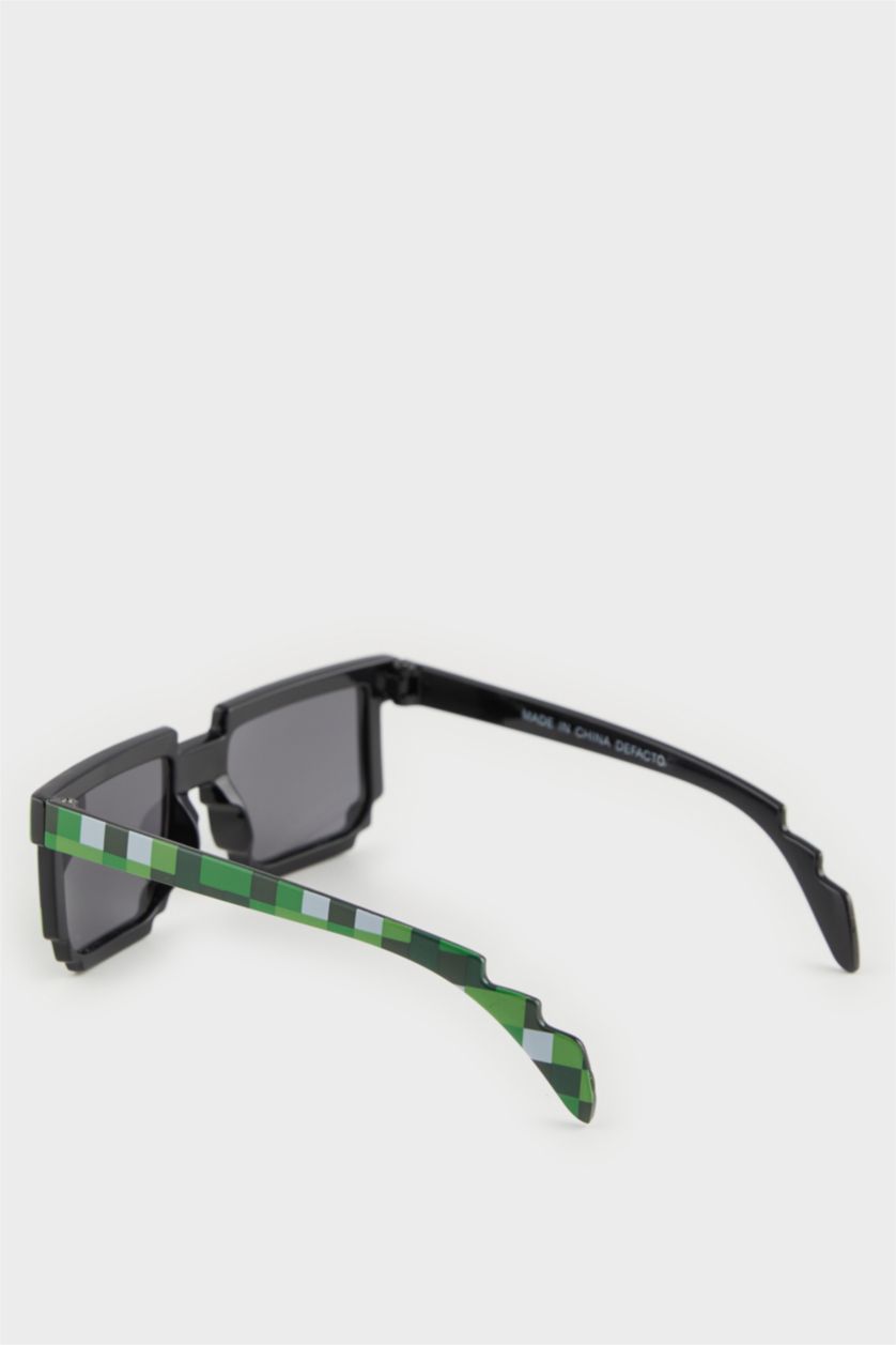 BOYS & TEENS Karma Boy Minecraft Green Plastic Frame Black Glass UV Sunglasses