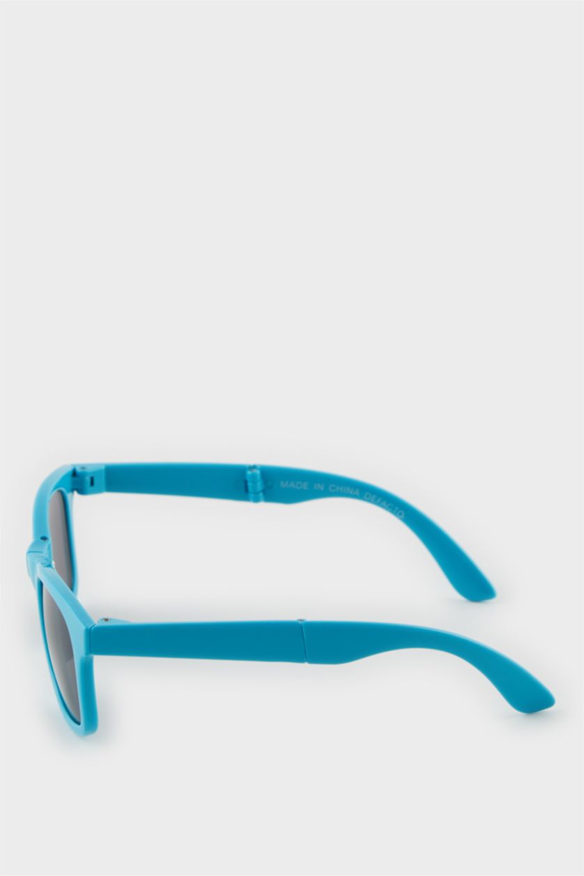 Мальчики и подростки Голубрй Круглые солнцезащитные очки для мальчиков