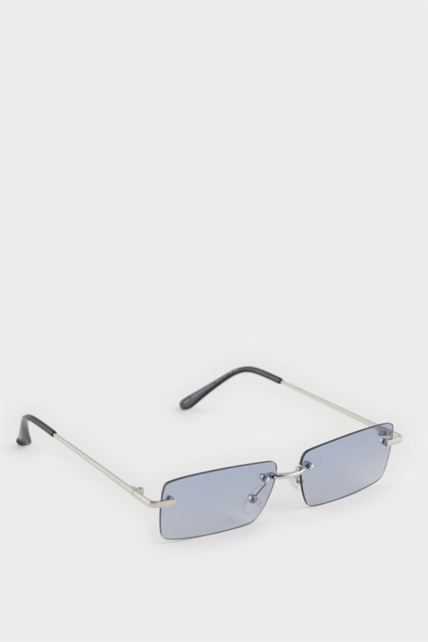 HOMME Karma Lunettes de soleil carrées en métal pour homme