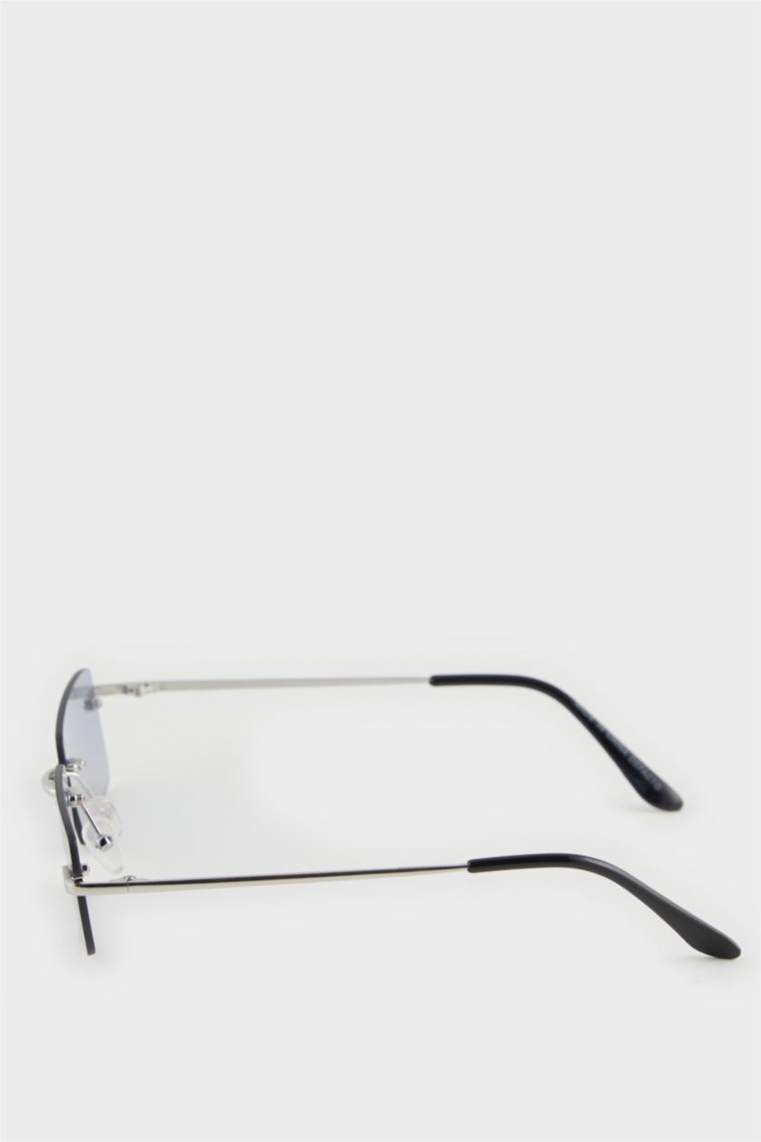 HOMME Karma Lunettes de soleil carrées en métal pour homme