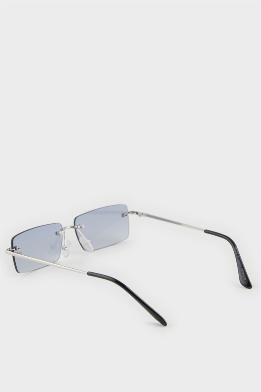 HOMME Karma Lunettes de soleil carrées en métal pour homme