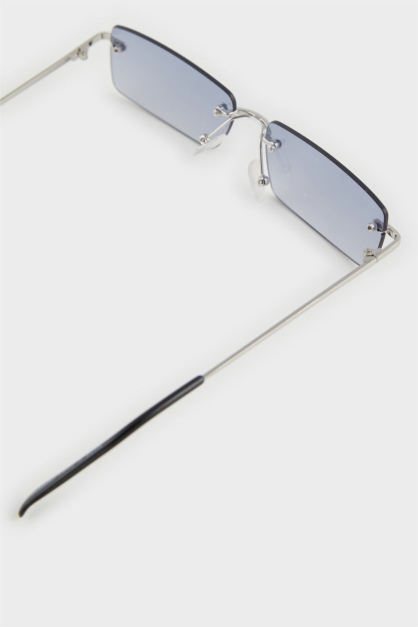 HOMME Karma Lunettes de soleil carrées en métal pour homme