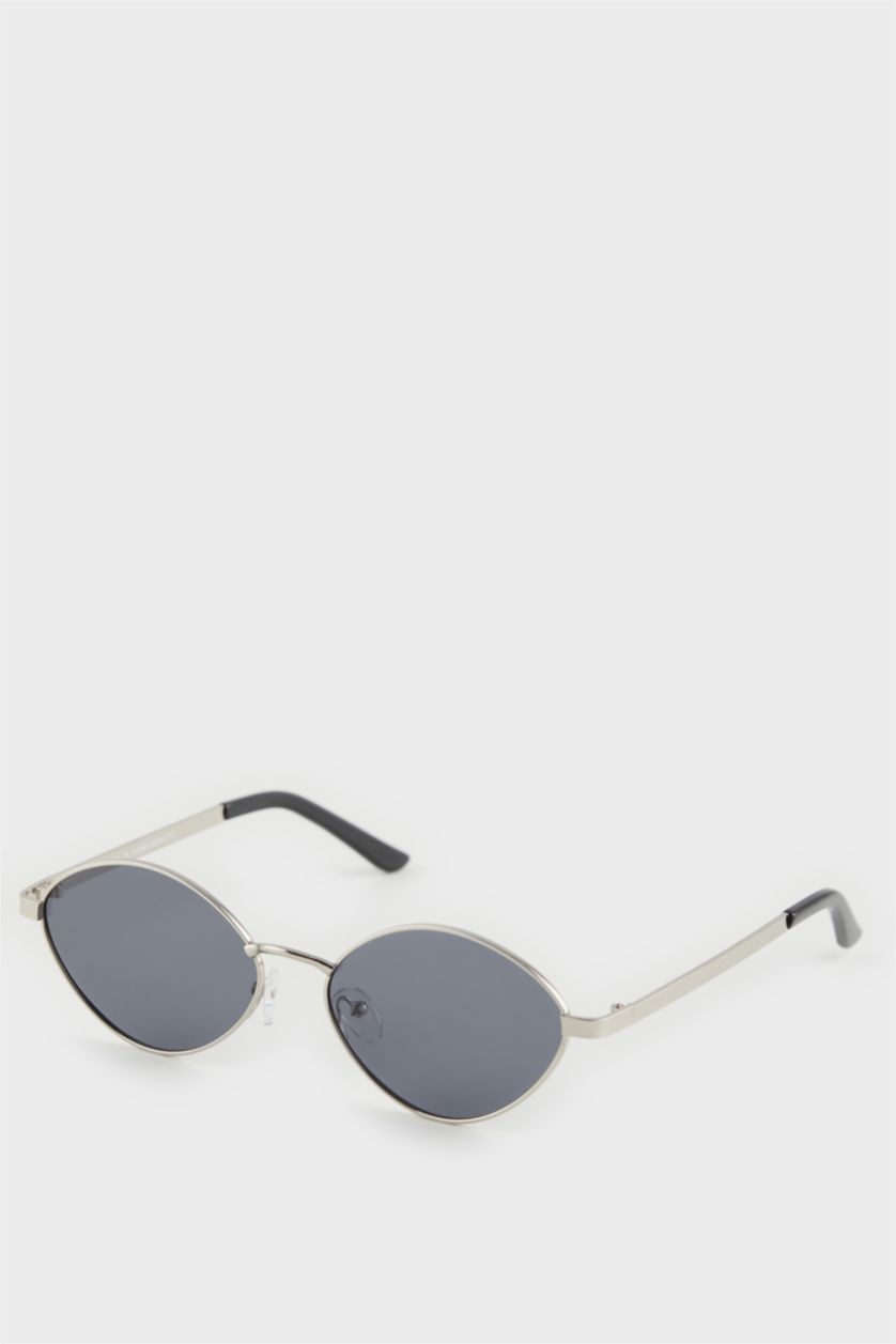 MAN Black Man Round Metal Sunglasses