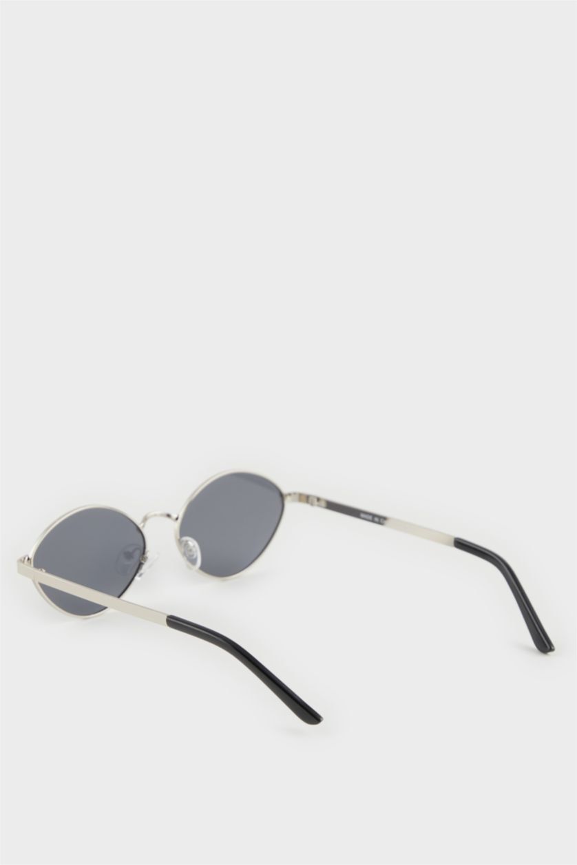 MAN Black Man Round Metal Sunglasses