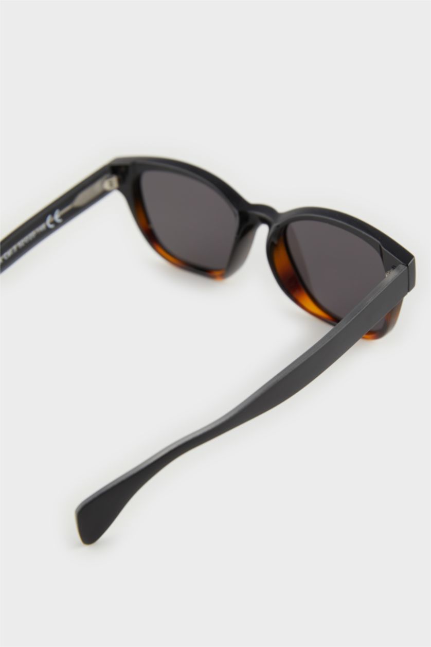 HOMME Noir Lunettes de soleil carrées pour homme