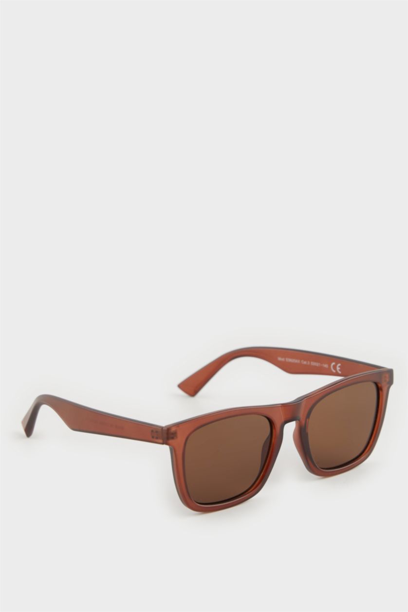 MAN Brown Man Round Sunglasses