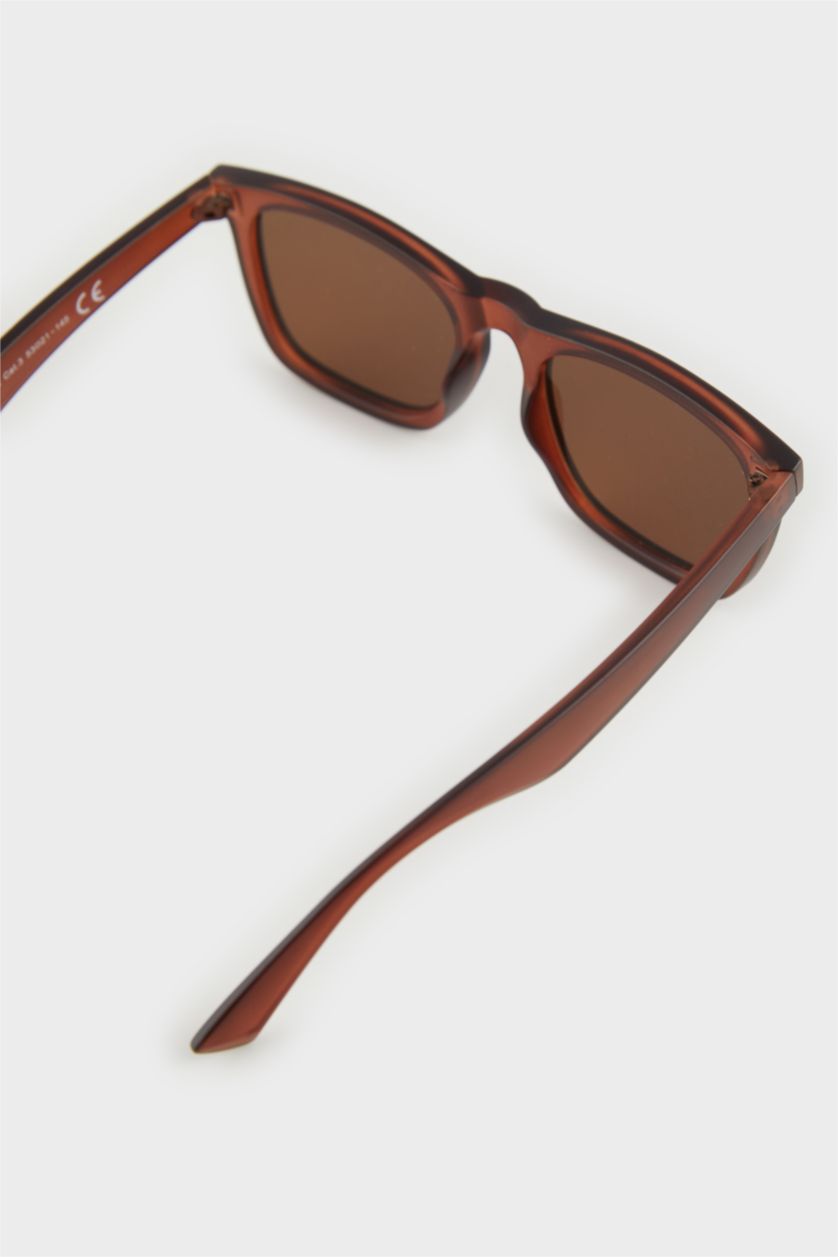 MAN Brown Man Round Sunglasses