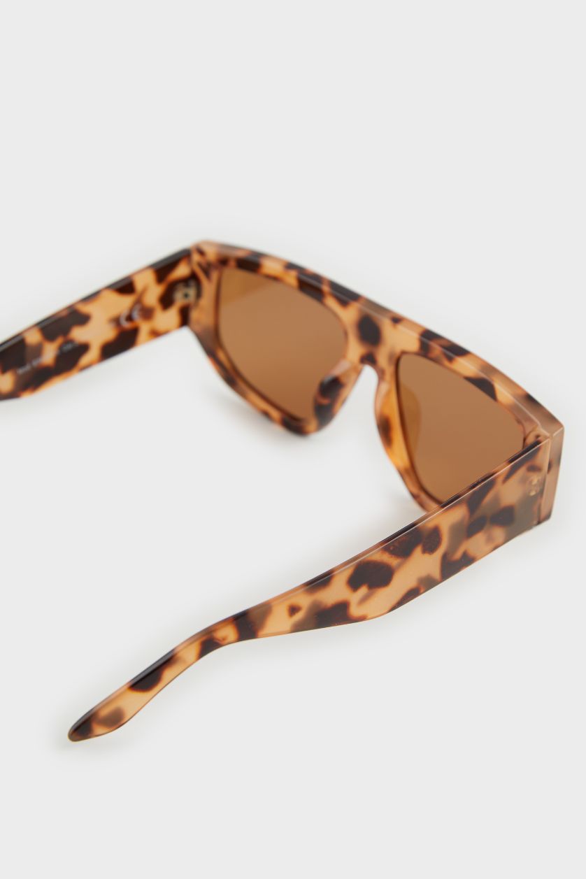 FEMME Karma Lunettes de soleil rondes en métal pour femme