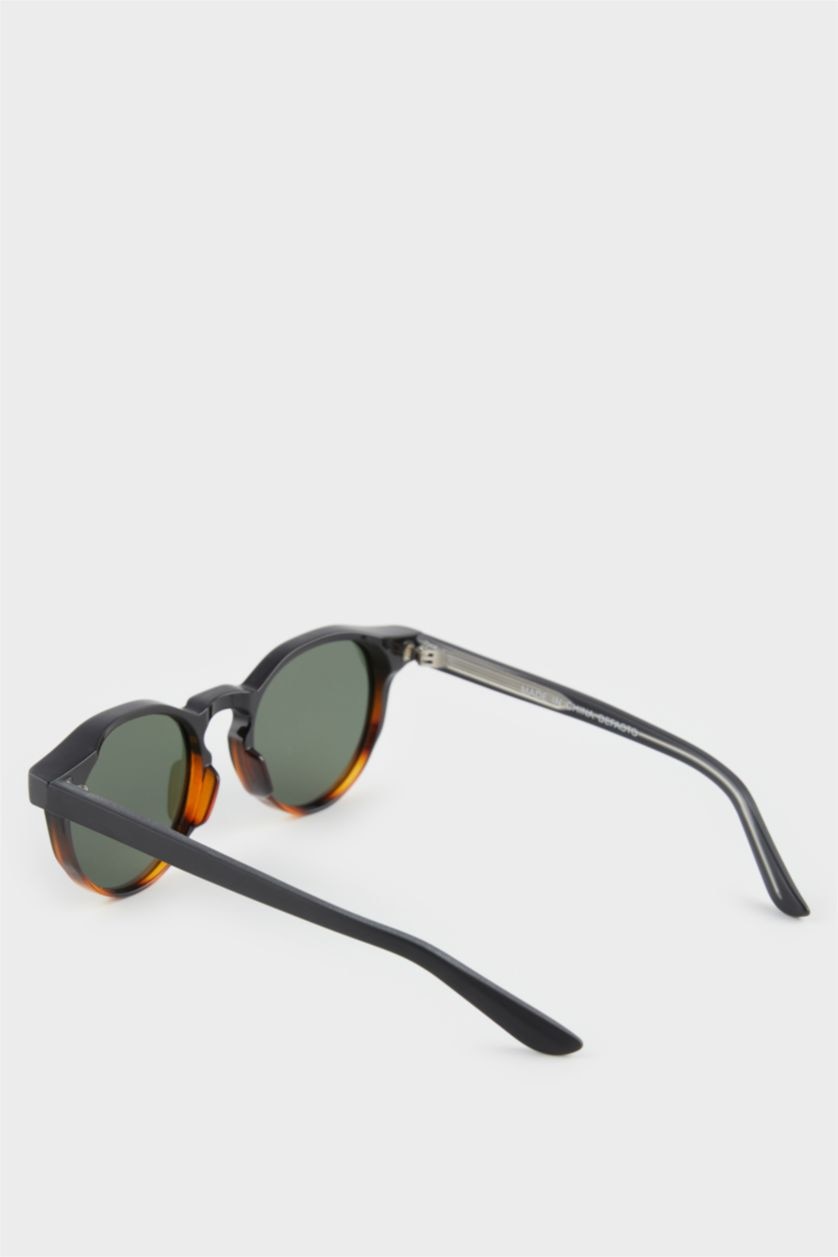 WOMAN Black Woman Round Sunglasses