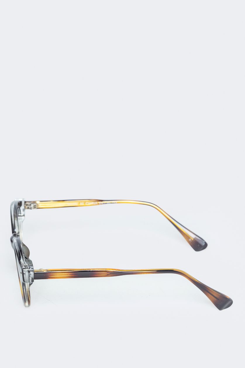 نساء Karma نظارات شمسية نسائية دائرية بإطار بلاستيكي أسود وعدسات سوداء