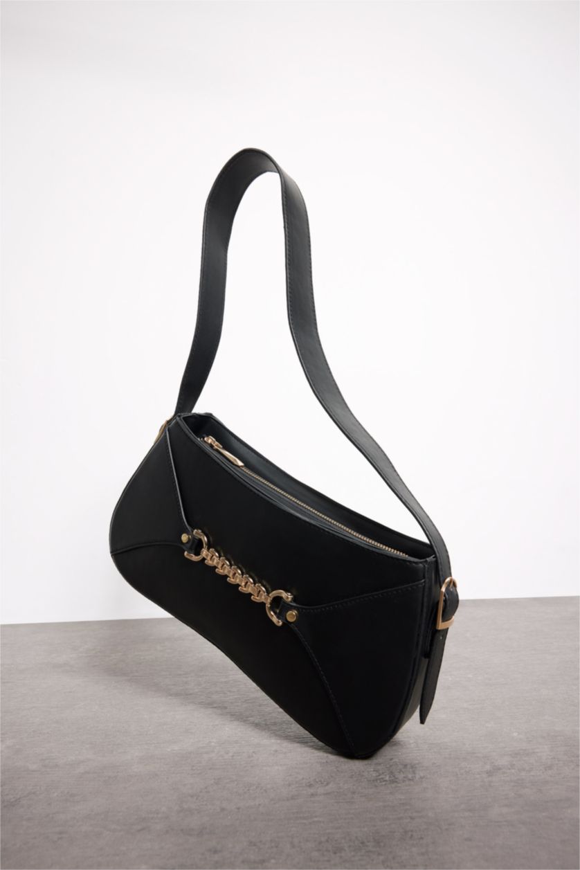 WOMAN Black Woman Shoulder Bag