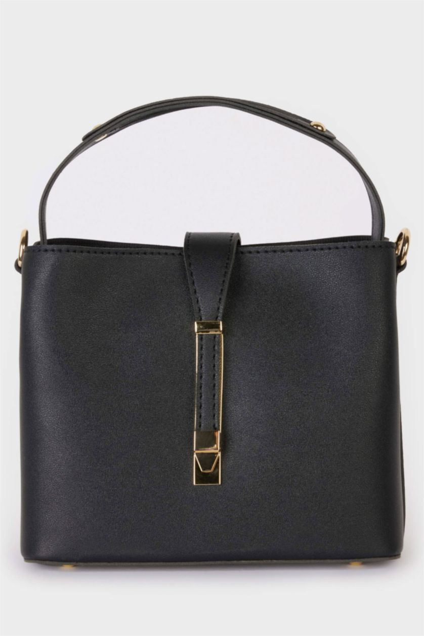 WOMAN Black Woman Faux Leather Shoulder Bag
