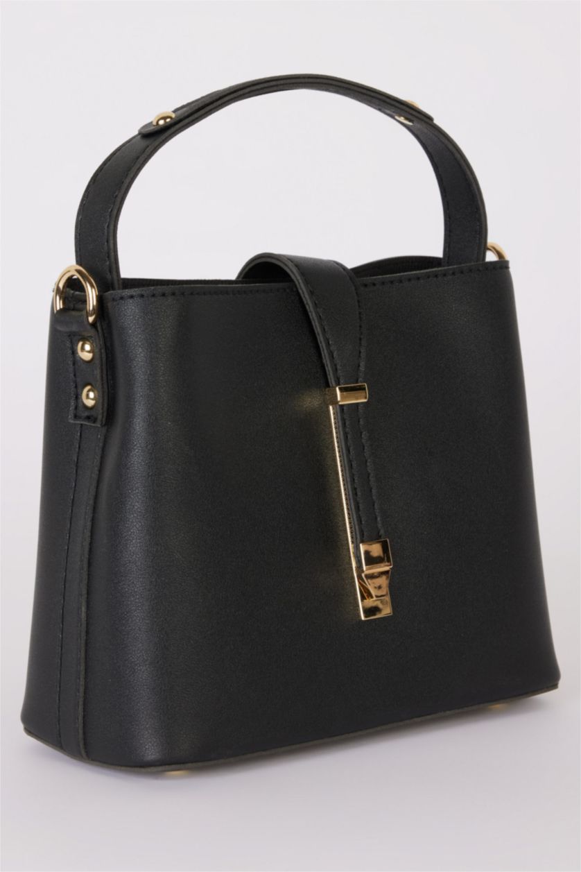 WOMAN Black Woman Faux Leather Shoulder Bag