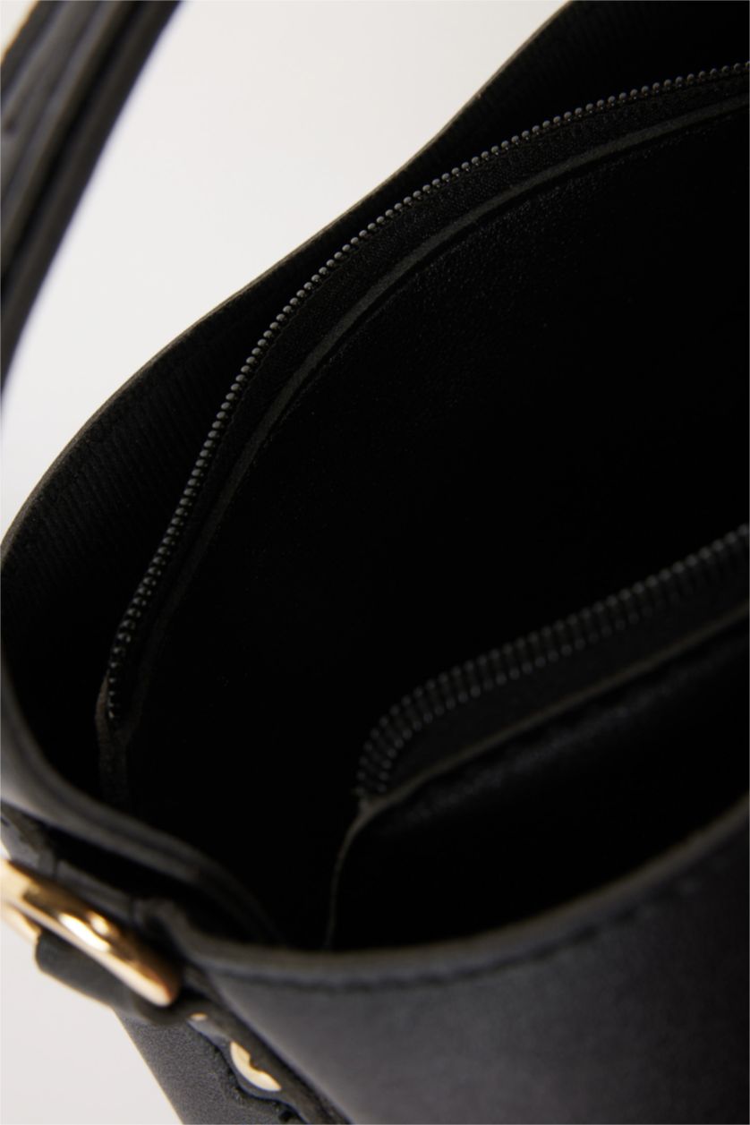 WOMAN Black Woman Faux Leather Shoulder Bag