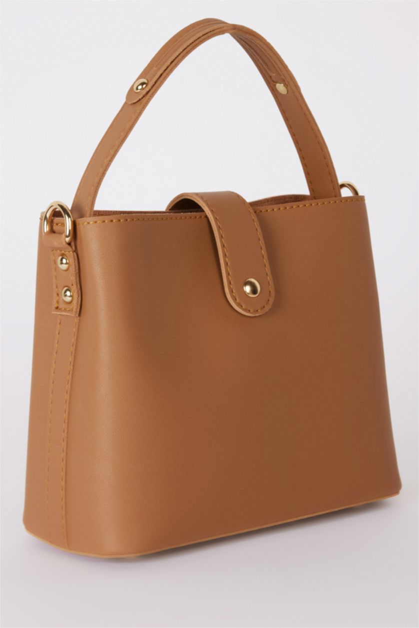 WOMAN Tan Woman Faux Leather Shoulder Bag