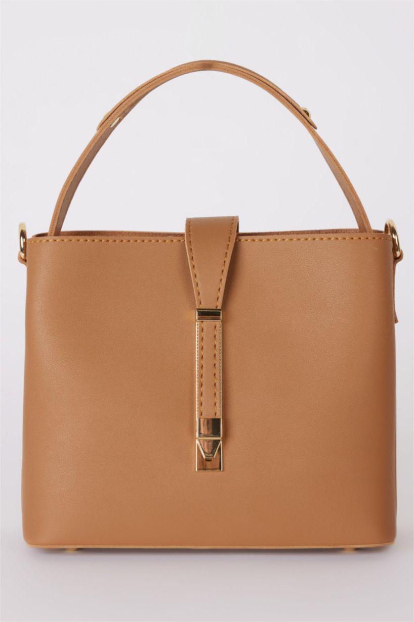 WOMAN Tan Woman Faux Leather Shoulder Bag